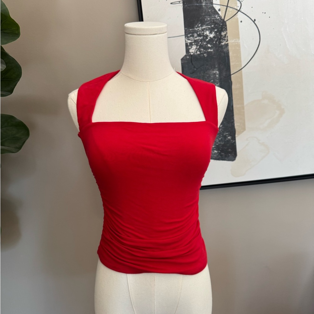 Abercrombie & Fitch Red Tank Top